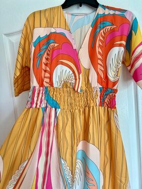 Vibrant Multicolor Women's Maxi Dress